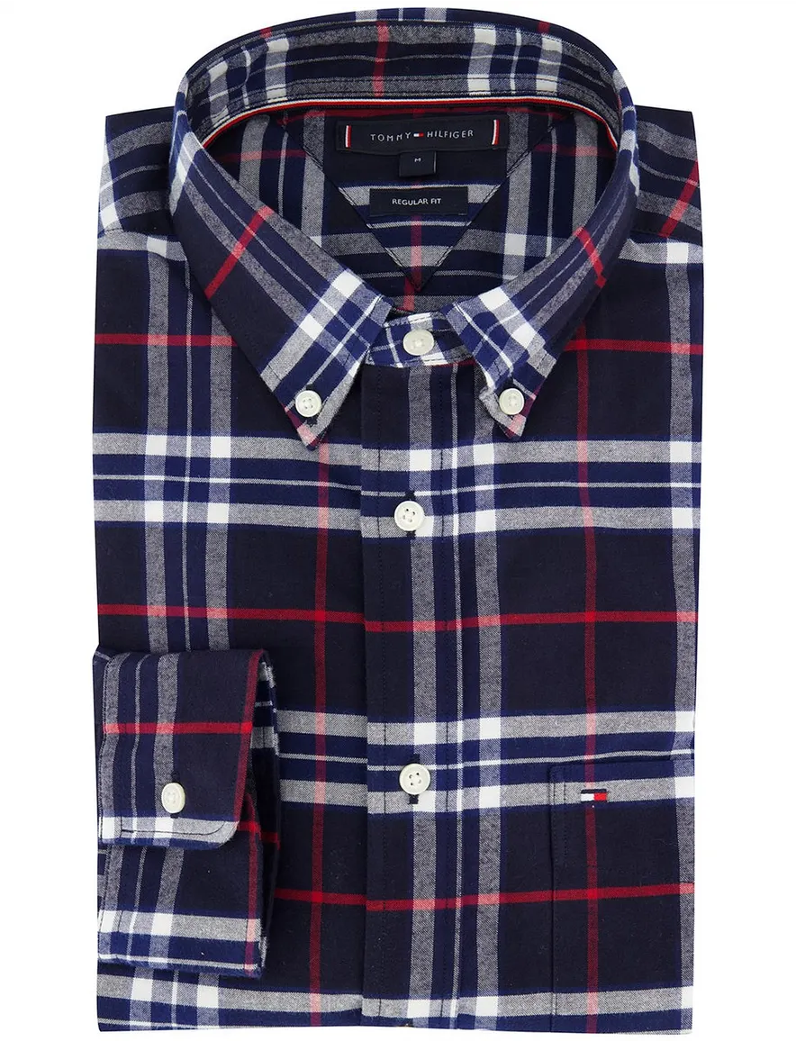 Tommy Hilfiger overhemd donkerblauw
