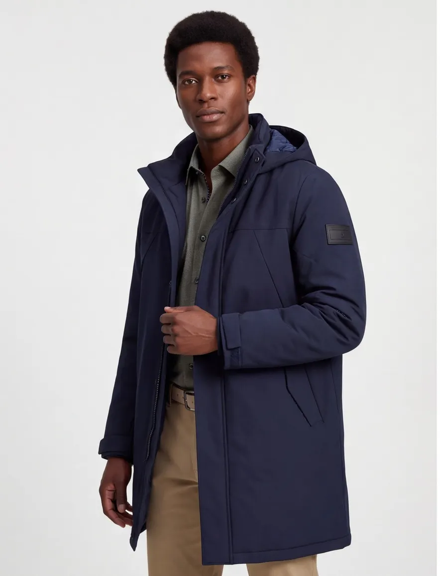 Tommy Hilfiger winterjas parka navy