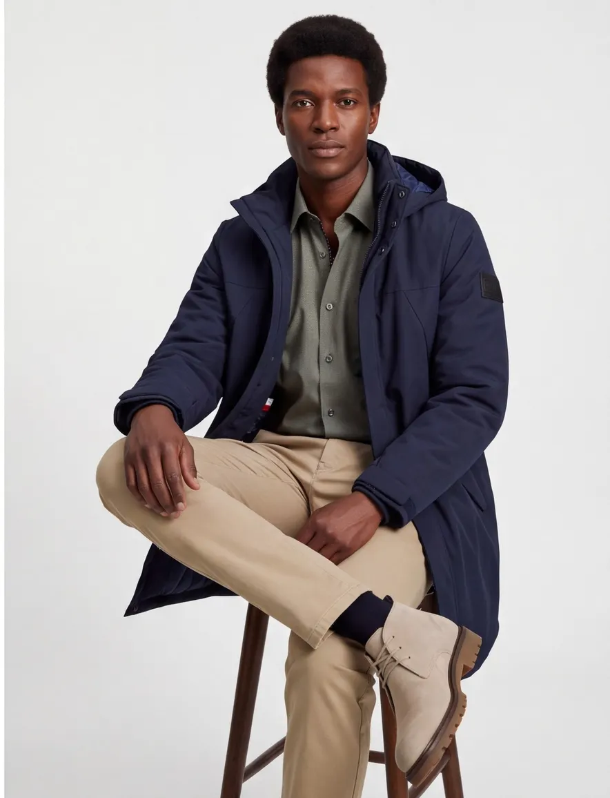 Tommy Hilfiger winterjas parka navy