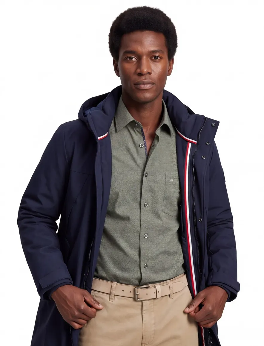 Tommy Hilfiger winterjas parka navy