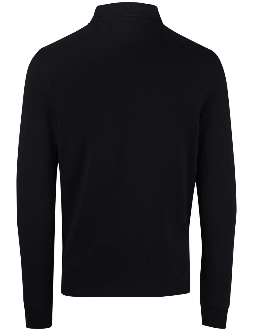 Tommy Hilfiger polo lange mouw navy 2-knoops