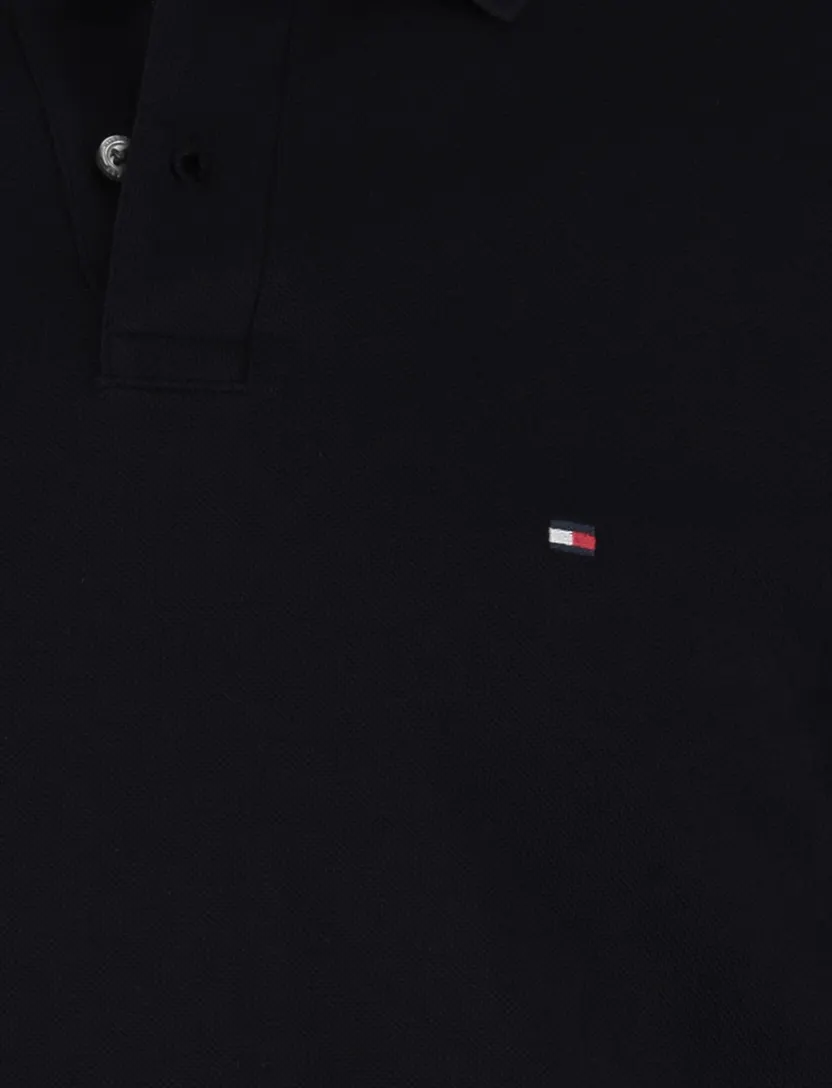 Tommy Hilfiger polo lange mouw navy 2-knoops