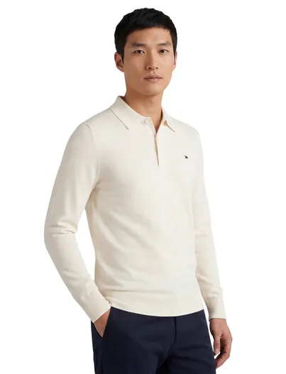 Tommy Hilfiger Tommy Hilfiger trui effen beige katoen normale fit