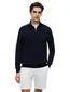 Tommy Hilfiger half zip trui donker blauw