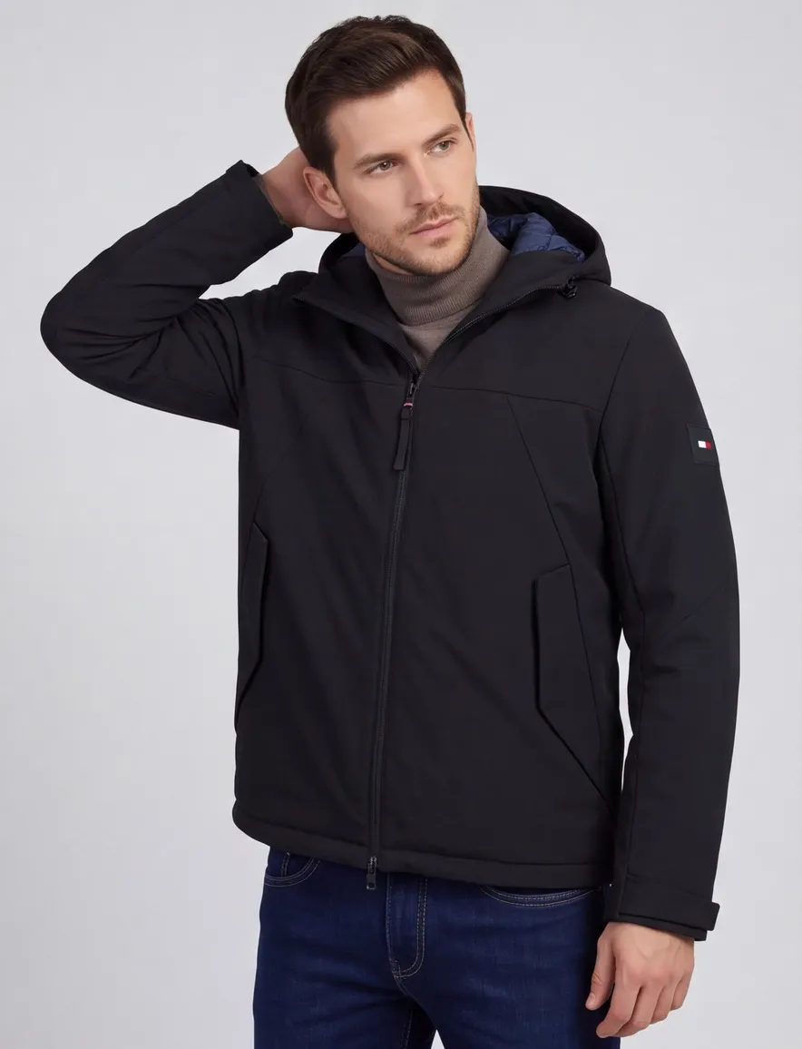 Tommy Hilfiger Winterjas Donkerblauw kort