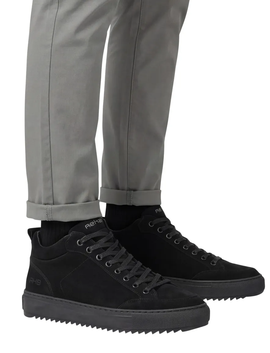 Rehab sneakers zwart leer