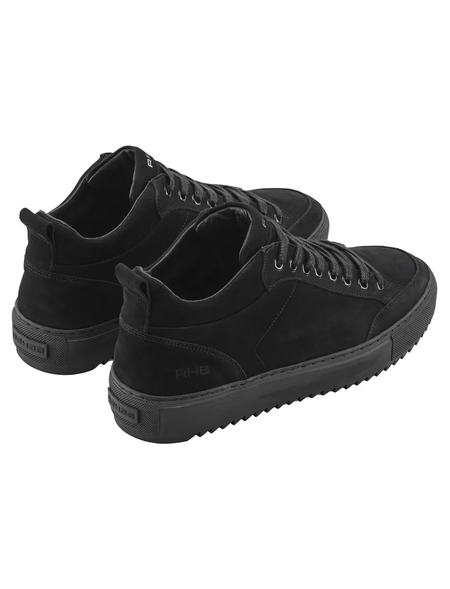 Rehab sneakers zwart leer