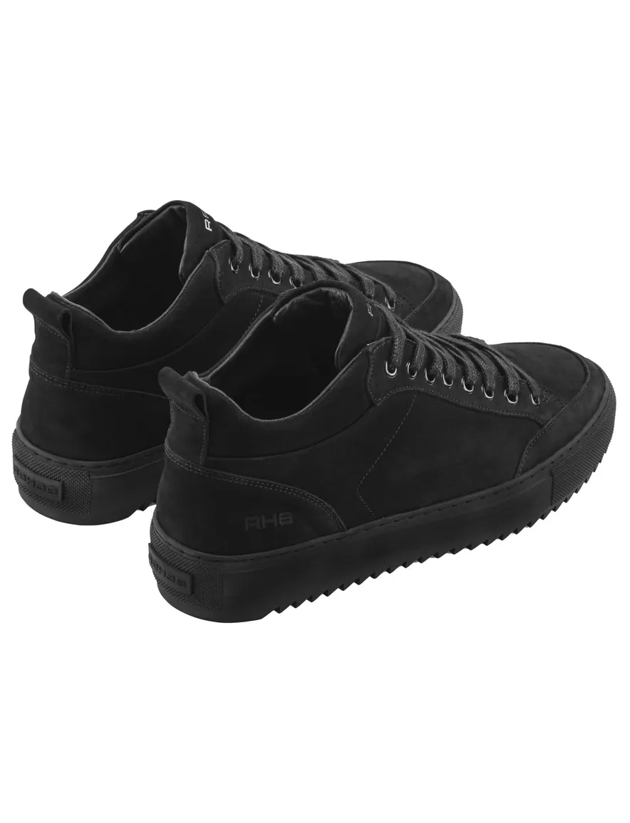 Rehab sneakers zwart nubuck leer