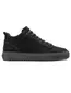 Rehab sneakers zwart nubuck leer rubberzool