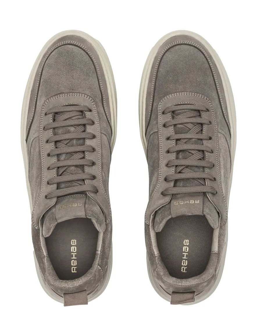 Rehab sneakers beige nubuck leer suede