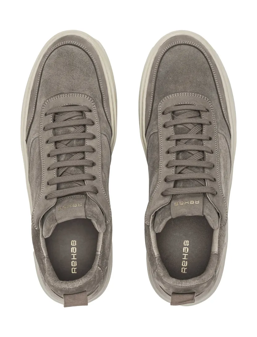 Rehab sneakers beige nubuck suede rubberzool