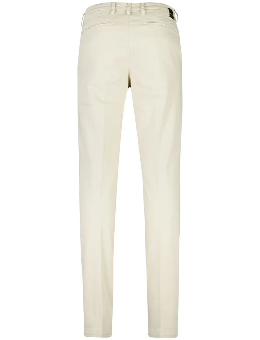 katoenen Pantalon chino Replay Grover beige effen slim fit