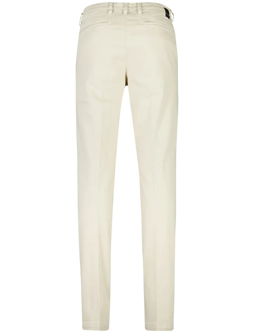 Replay Grover Pantalon chino beige effen slim fit katoen