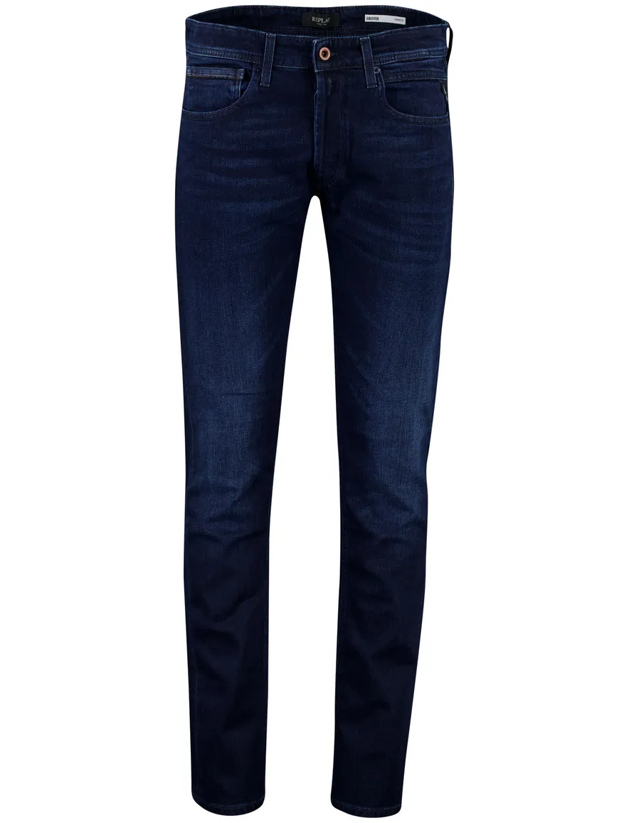 jeans donkerblauw Replay Grover