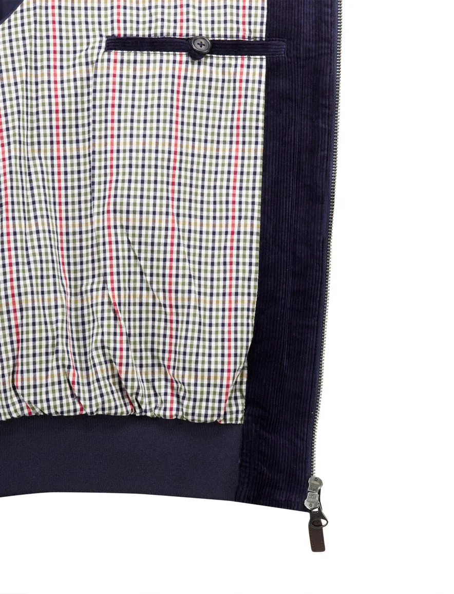 Gant tussenjas navy corduroy Harrington katoen