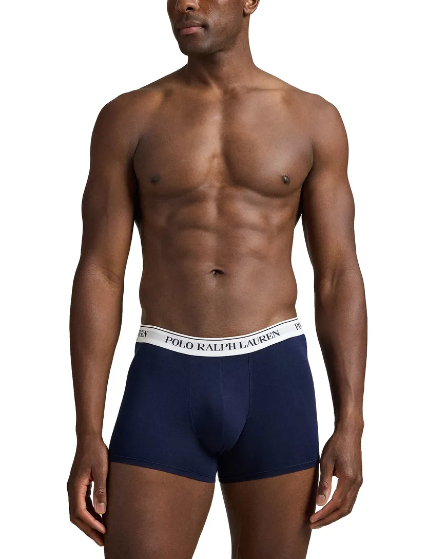 Boxershorts normale fit polo ralph lauren donkerblauw 3-pack