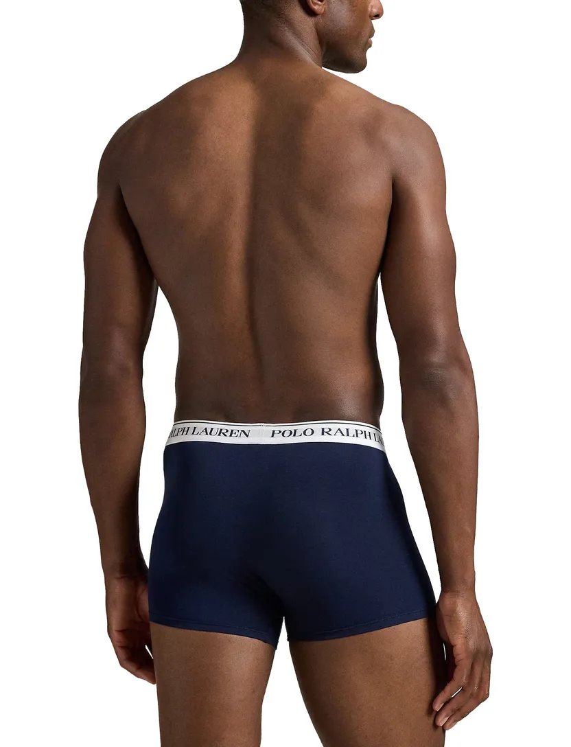Boxershorts normale fit polo ralph lauren donkerblauw 3-pack
