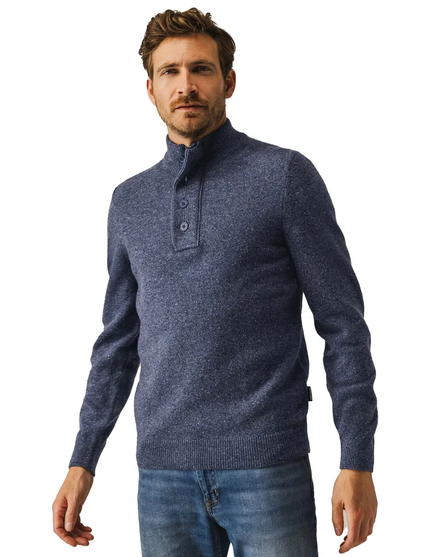 trui State of Art Regular Fit donkerblauw