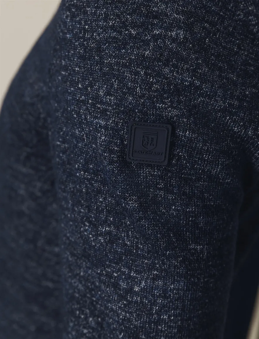 State of Art polo lange mouw donkerblauw
