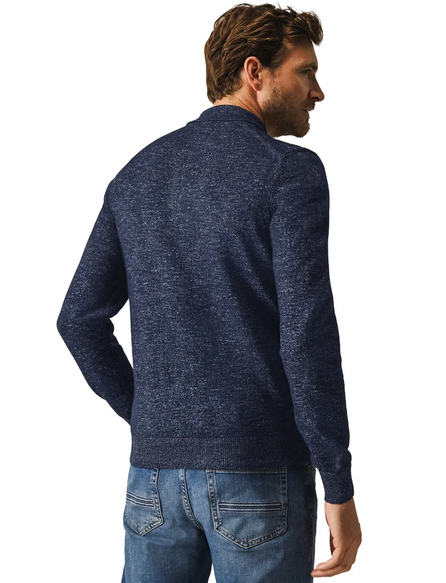 State of Art polo lange mouw donkerblauw