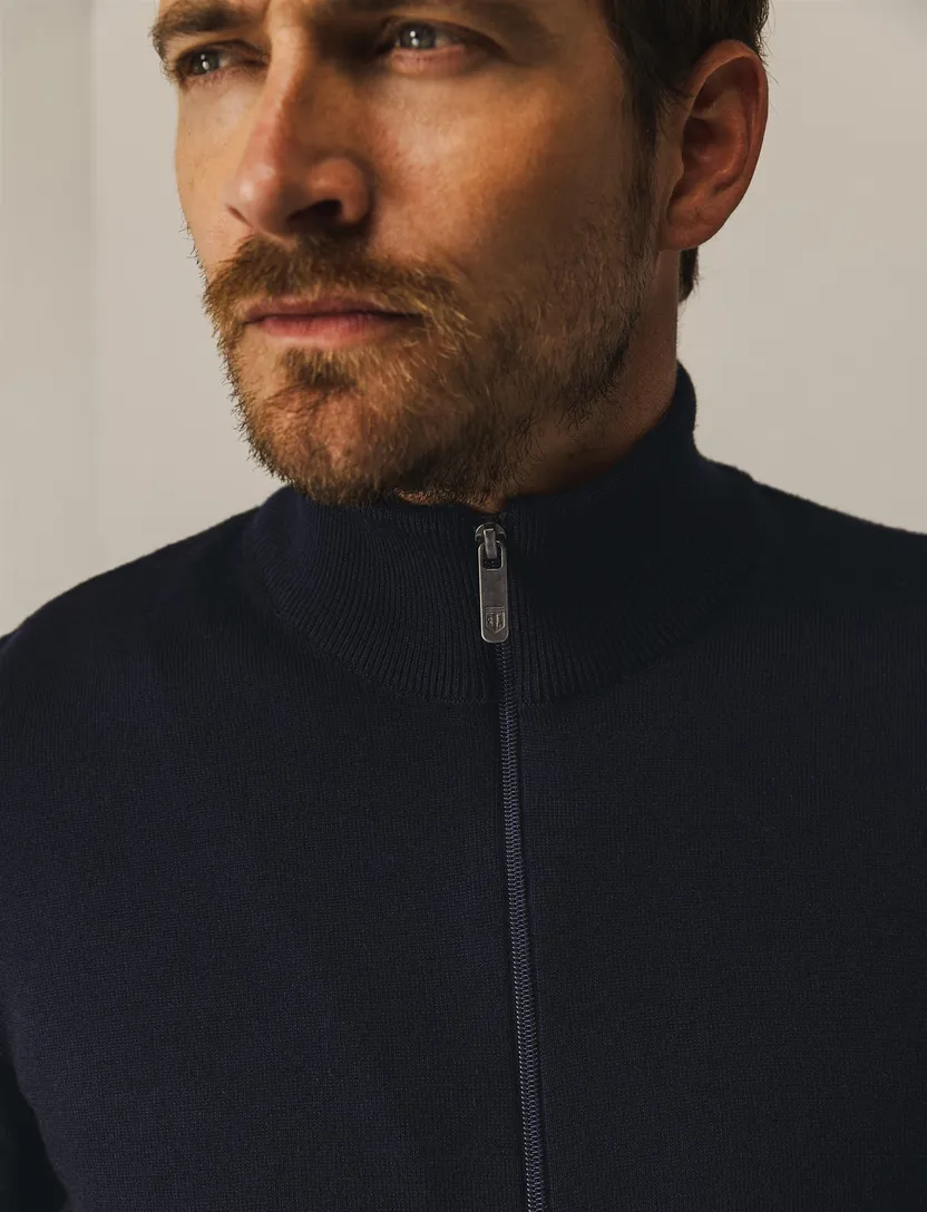 vest State of Art Regular Fit donkerblauw