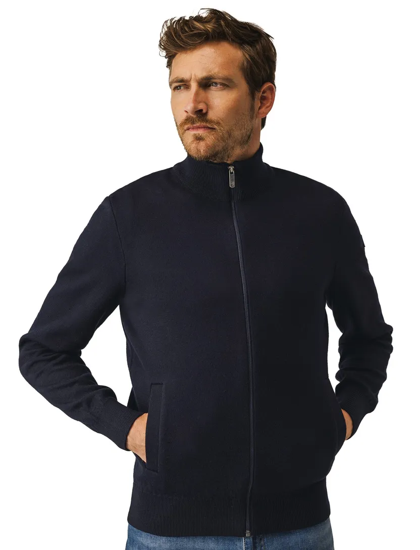 vest State of Art Regular Fit donkerblauw