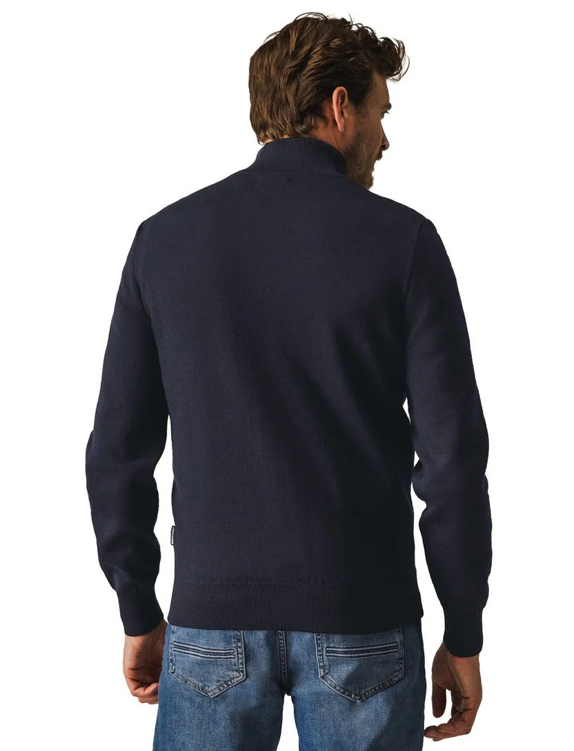 vest State of Art Regular Fit donkerblauw
