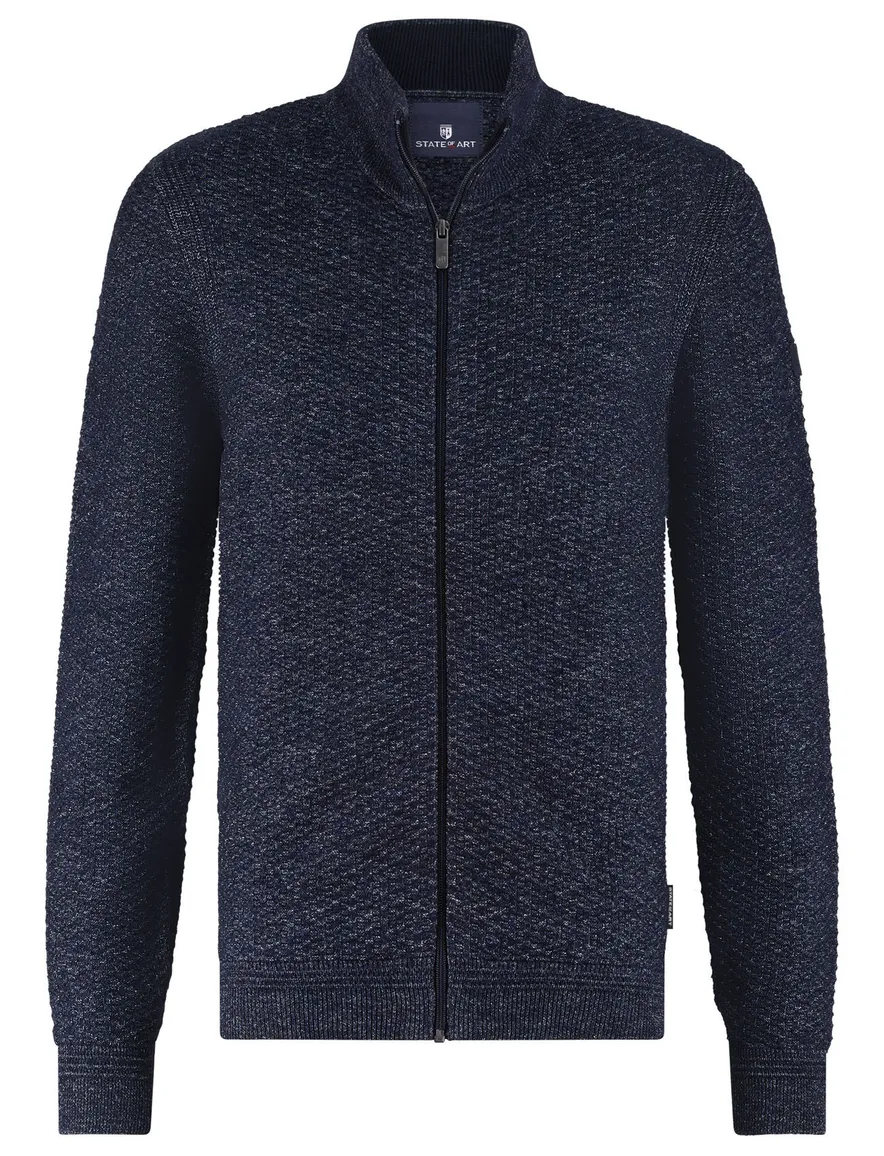 vest donkerblauw State of Art Regular Fit