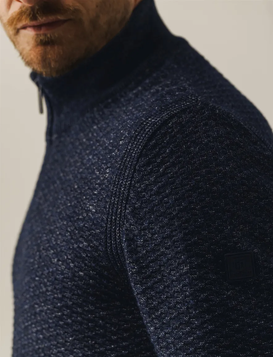 vest donkerblauw State of Art Regular Fit