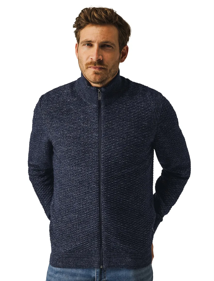 vest donkerblauw State of Art Regular Fit