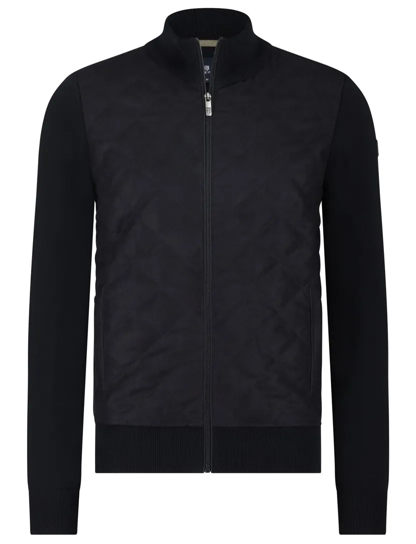 vest State of Art Regular Fit donkerblauw