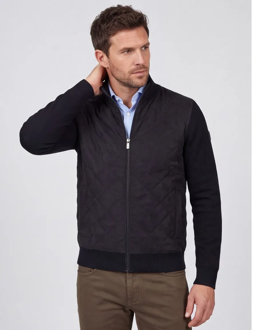 vest donkerblauw State of Art Regular Fit