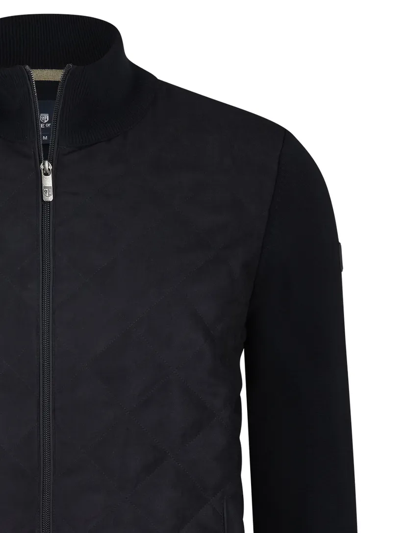 vest State of Art Regular Fit donkerblauw