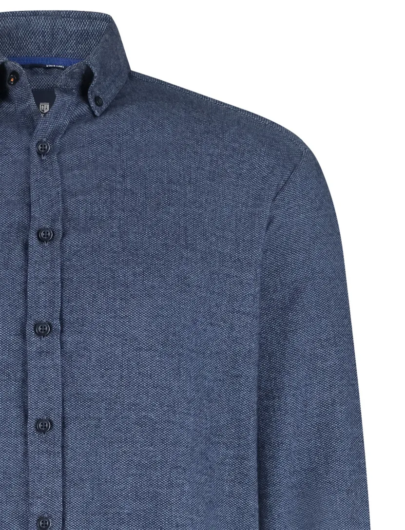 casual overhemd State of Art blauw