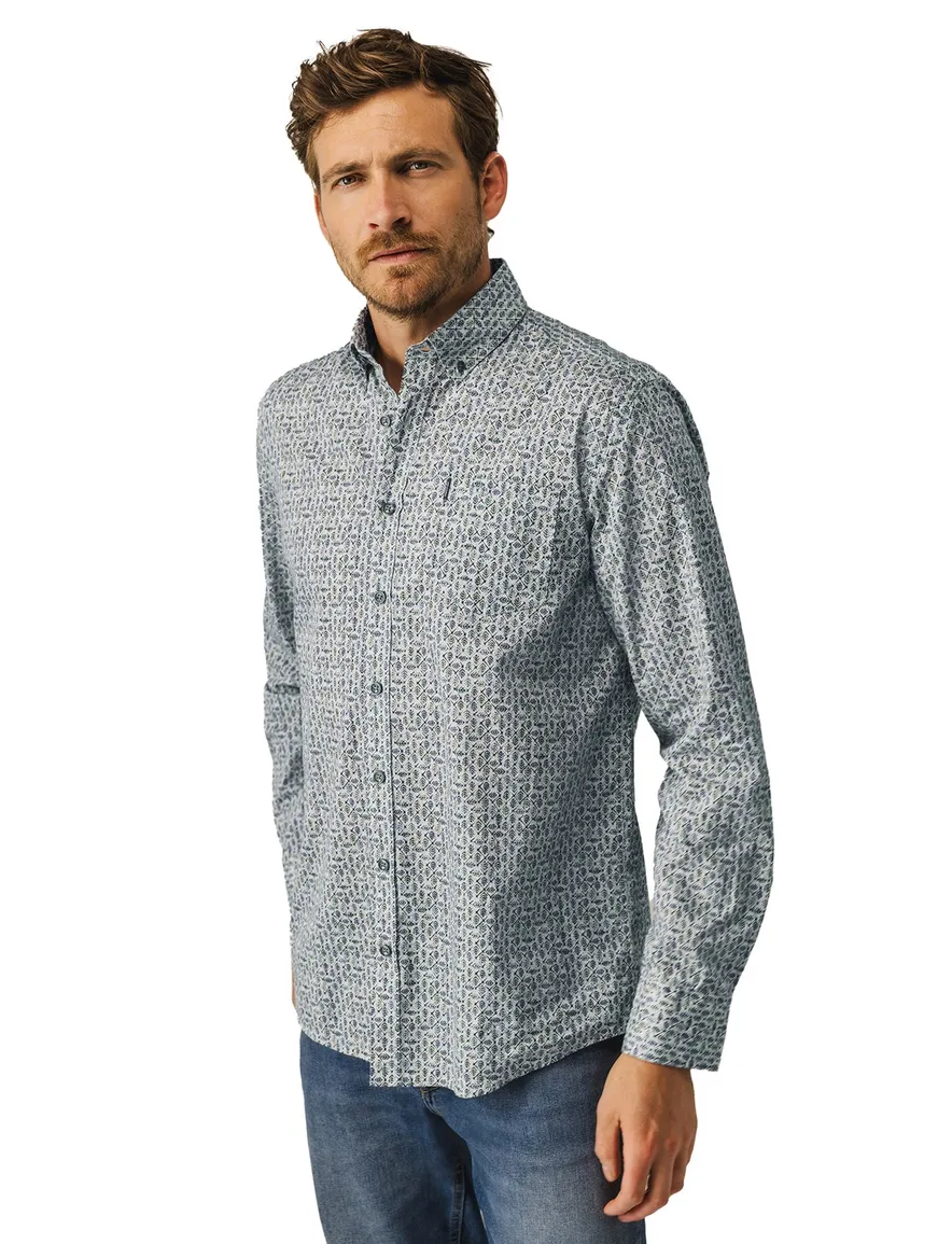 State of Art casual overhemd blauw