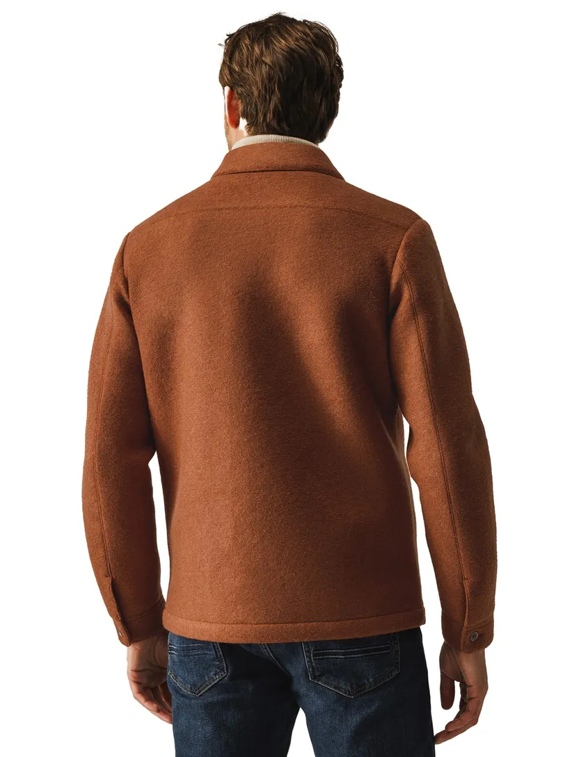 State of Art overshirt oranje borstzakken polyester