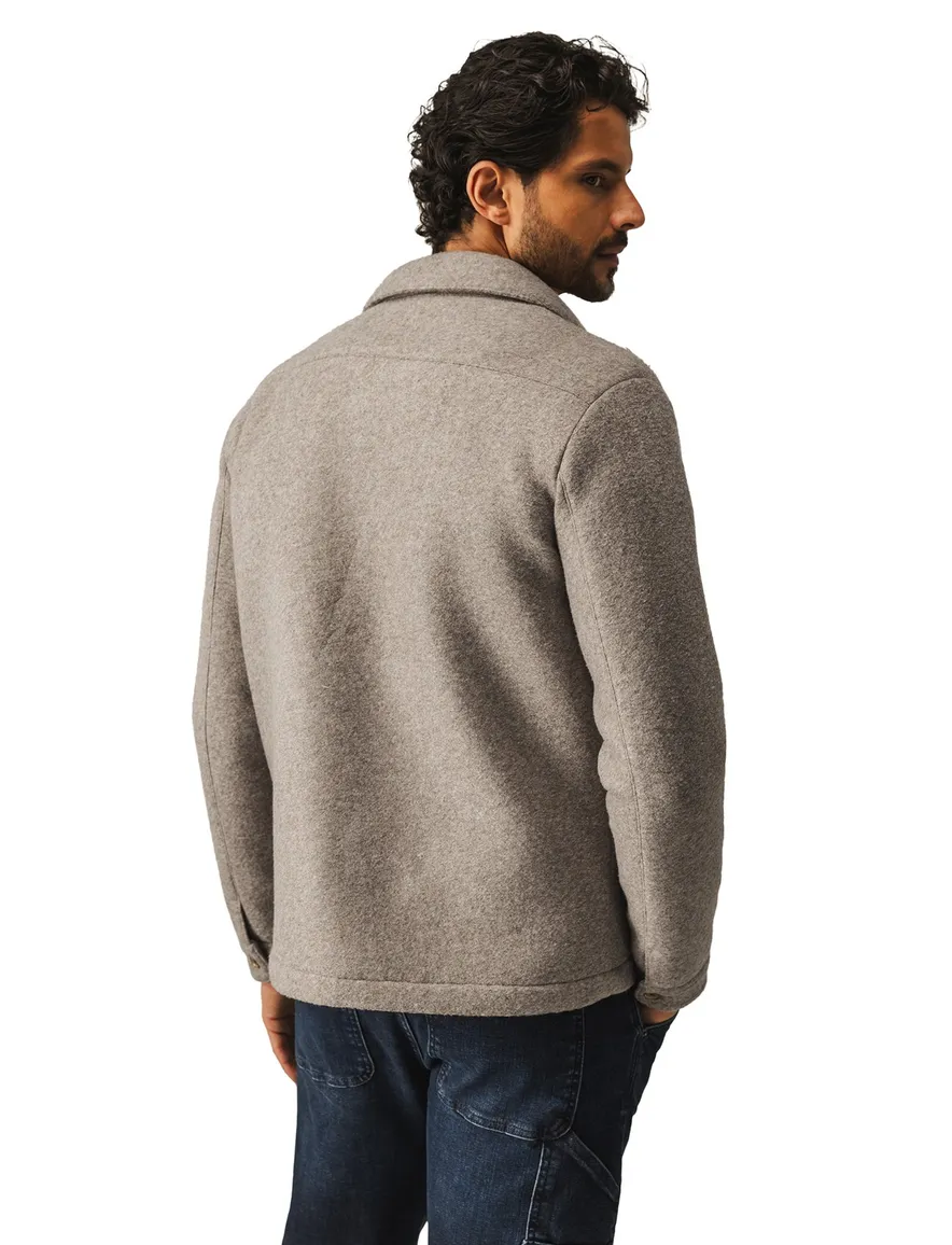 tussenjas beige State of Art Regular Fit