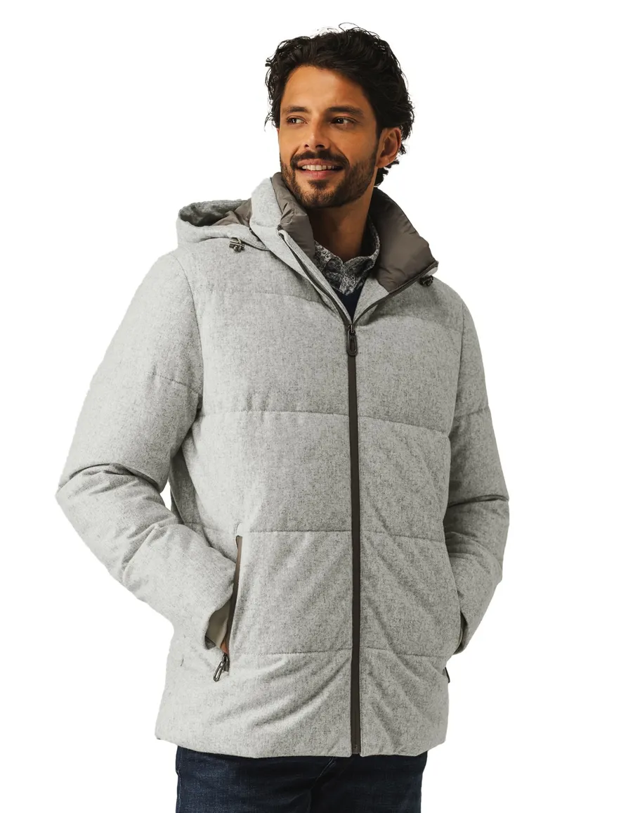 State of Art winterjas grijs regular fit