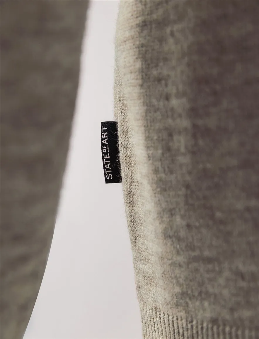 State of Art half zip trui beige
