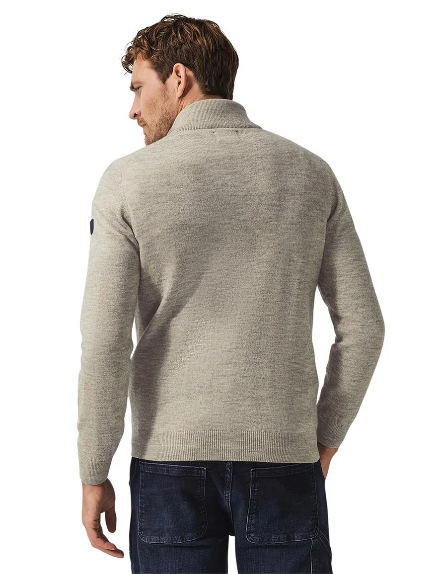 State of Art half zip trui beige