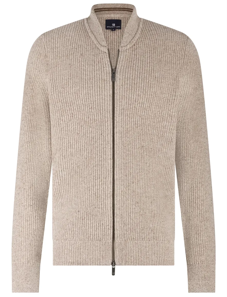 State of Art vest beige wol