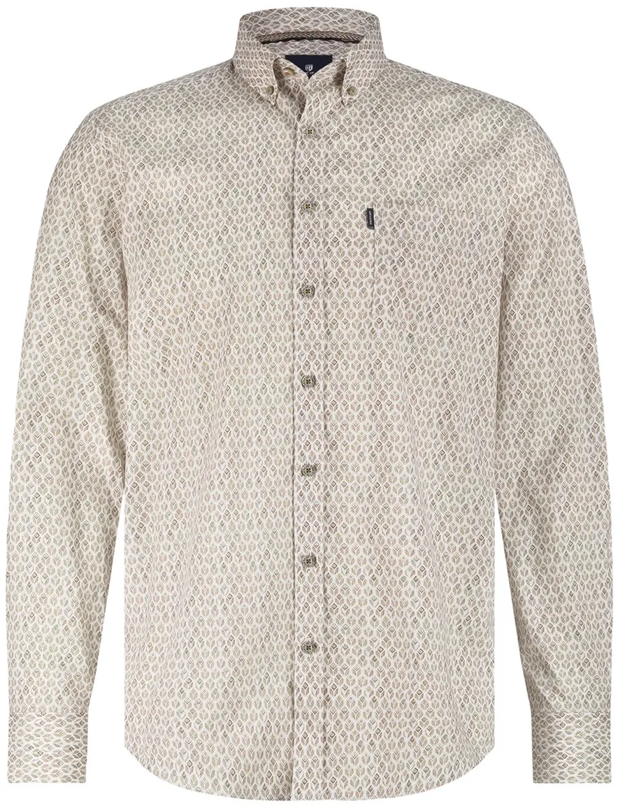 State of Art overhemd geprint button-down collar