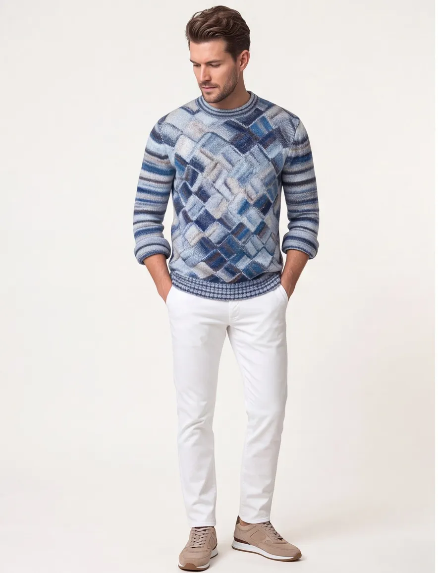 State of Art Regular Fit trui blauw