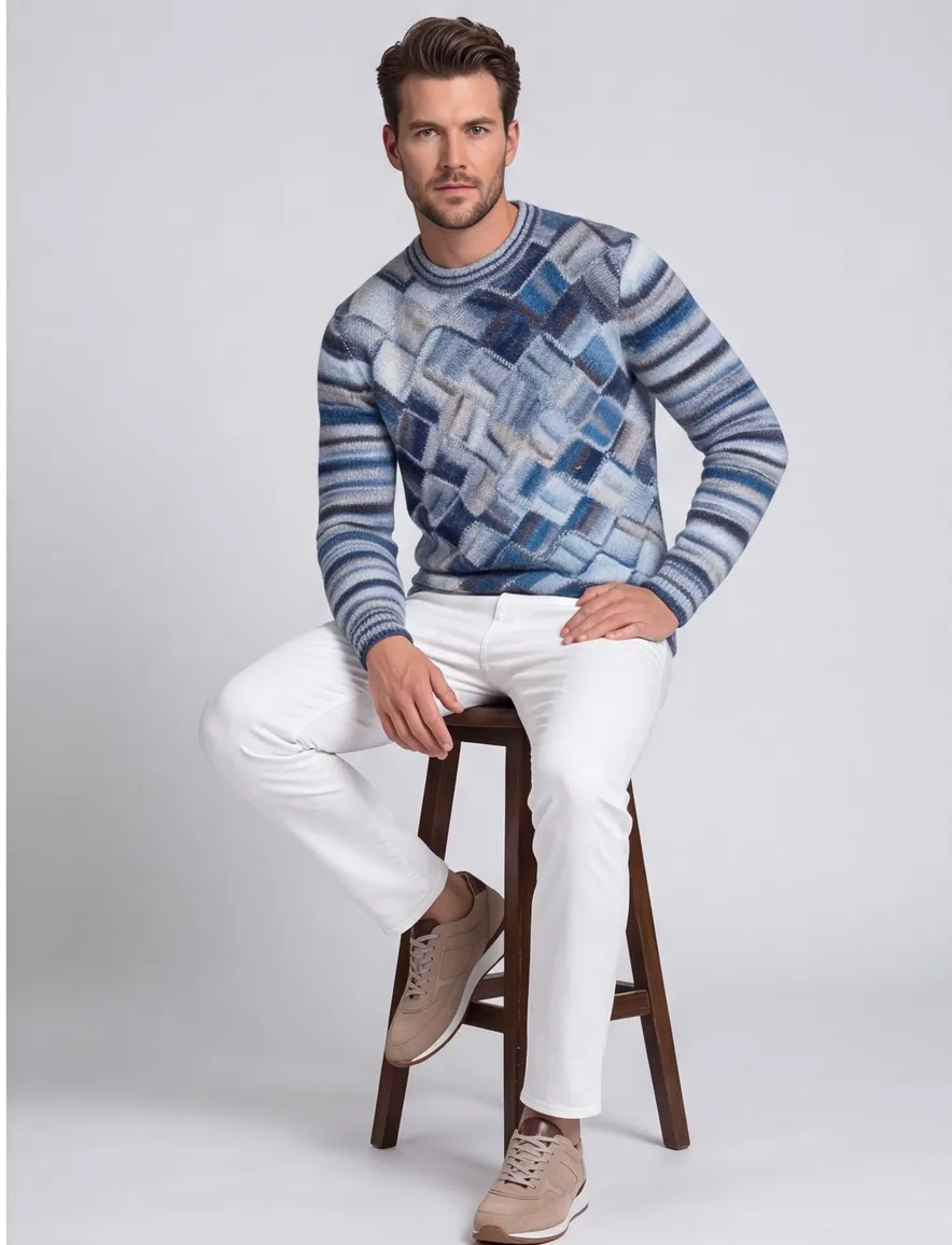 State of Art Regular Fit trui blauw