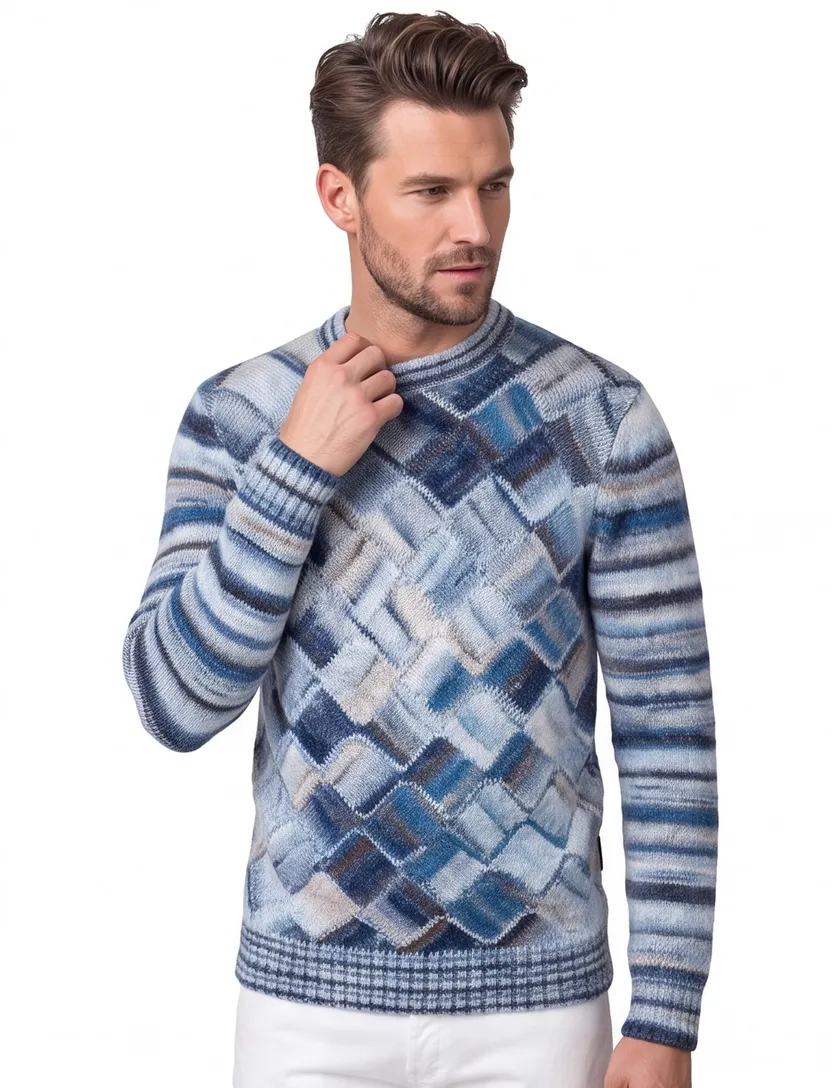 trui State of Art Regular Fit blauw