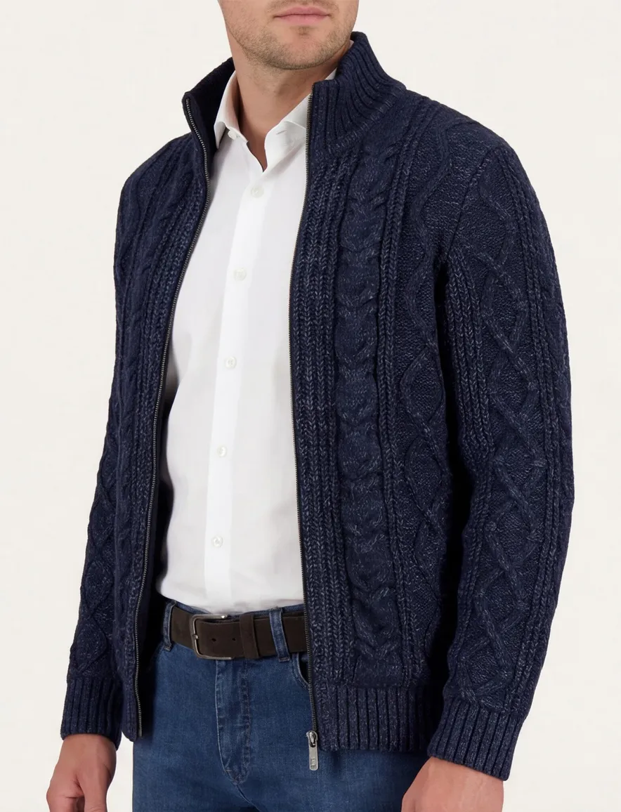 State of Art Regular Fit vest donkerblauw