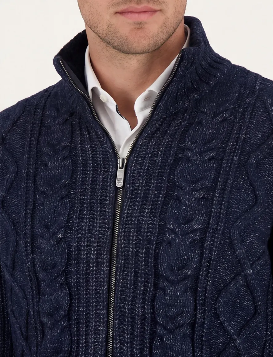 vest donkerblauw State of Art Regular Fit