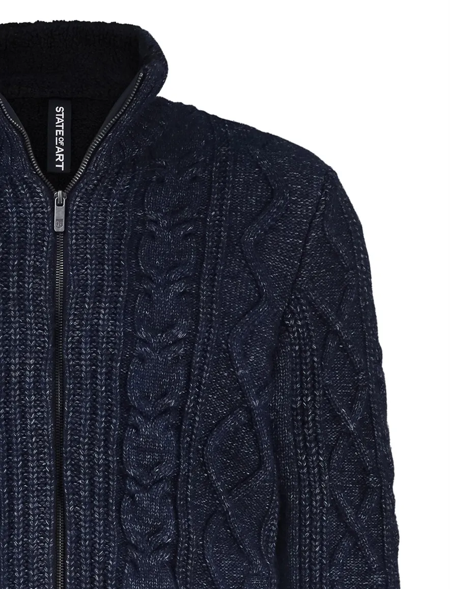 State of Art Regular Fit vest donkerblauw