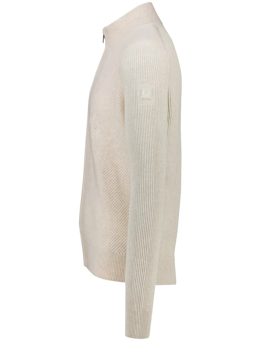 State of Art Vest beige lamswol regular fit