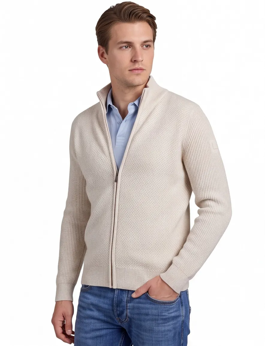 State of Art vest crème lamswol outdoor